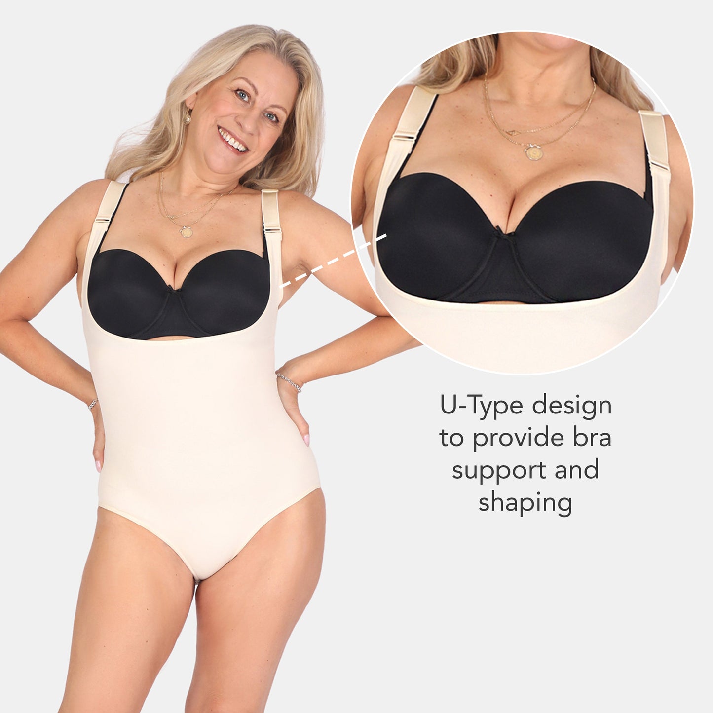 Open Bust Bodysuit Shaping Panty