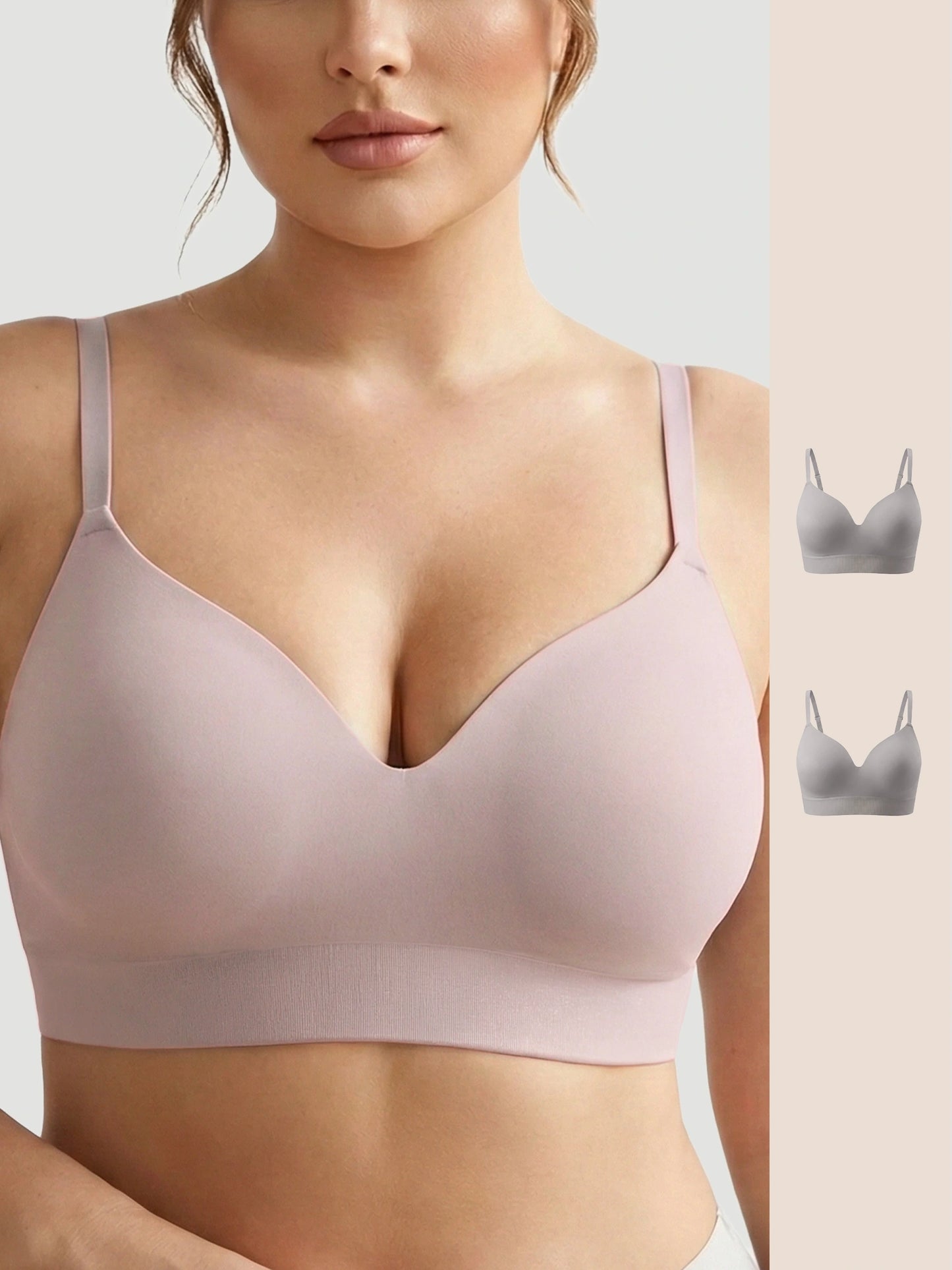2-Pack Ultimate Comfort Wireless Support Bra