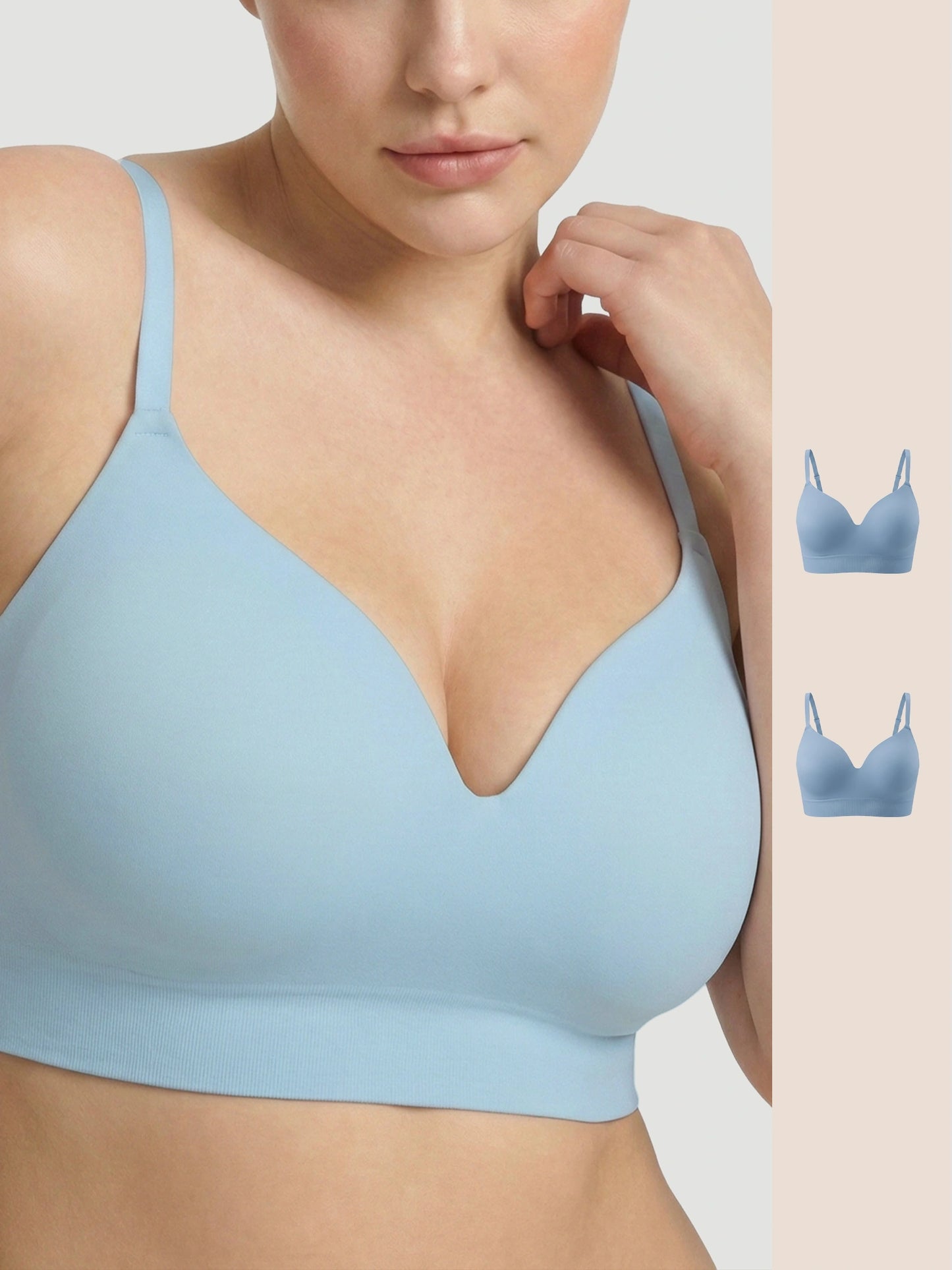 2-Pack Ultimate Comfort Wireless Support Bra