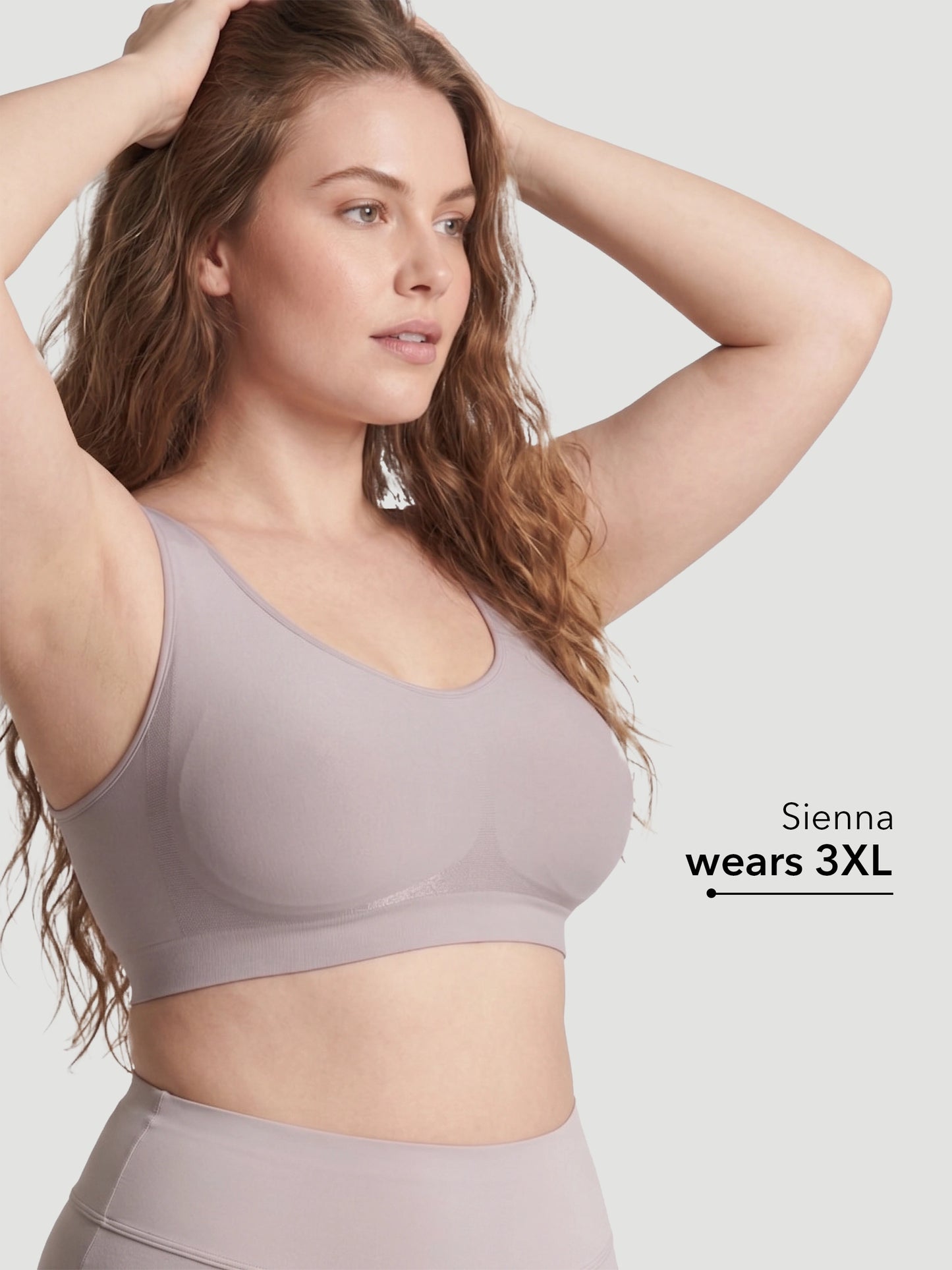 Adjustable Wire Free Shaper Bra Cups A-H + FREE Extender