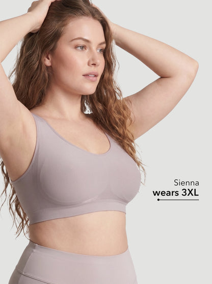 Adjustable Wire Free Shaper Bra Cups A-H + FREE Extender
