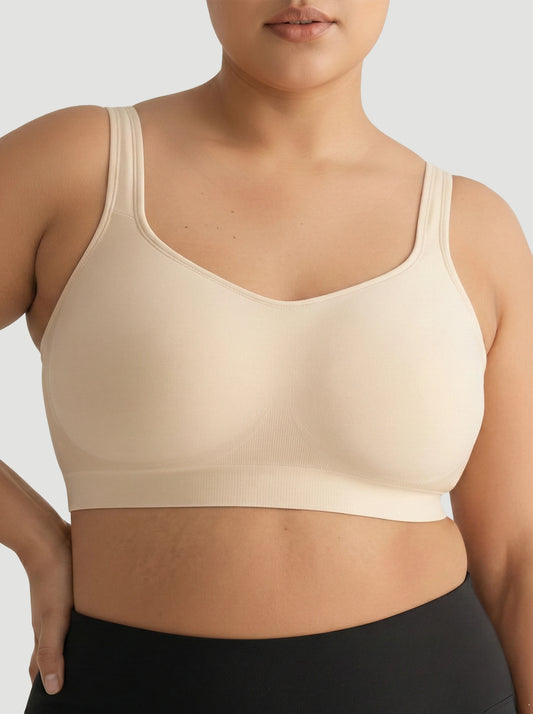 Adjustable Wire Free Shaper Bra Cups A-H + FREE Extender