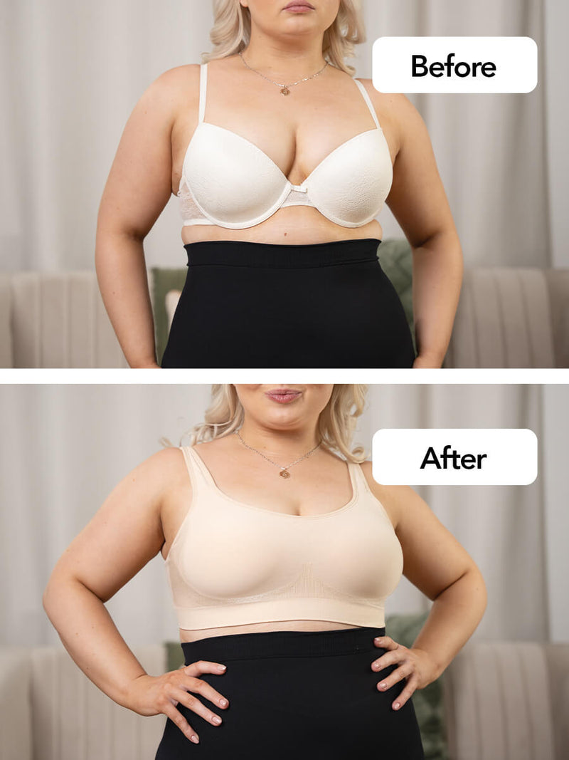 Adjustable Wire Free Shaper Bra Cups AA-H/I + FREE Extender