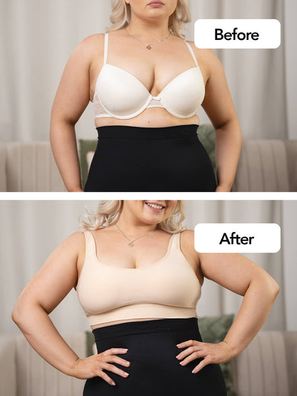 Adjustable Wire Free Shaper Bra Cups A-H + FREE Extender