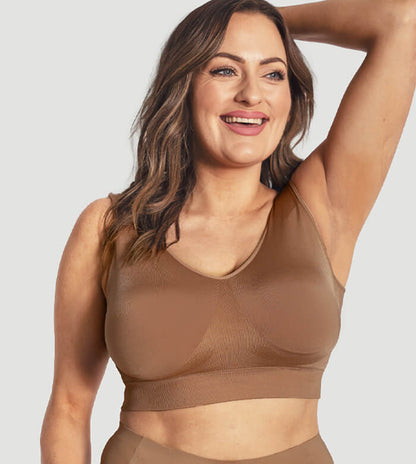 Adjustable Wire Free Shaper Bra Cups A-H + FREE Extender
