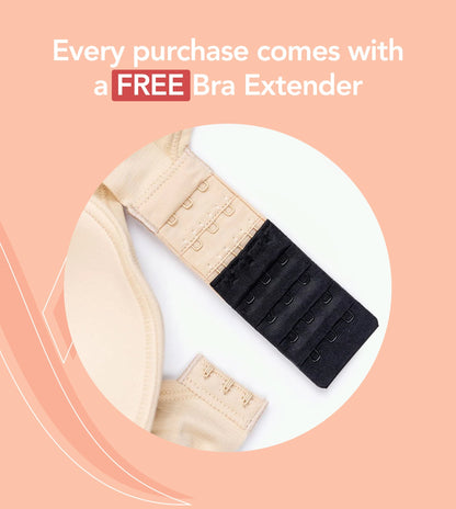 Adjustable Wire Free Shaper Bra Cups A-H + FREE Extender