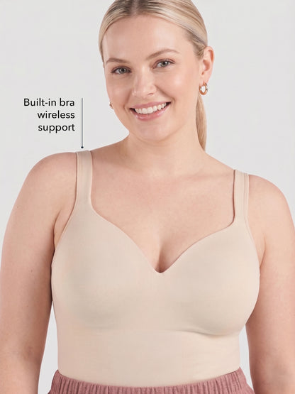 Ultimate Comfort Built-In Bra Shaper Cami