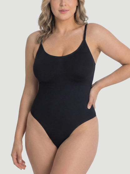 Scoop Neck Bodysuit Shaping Thong