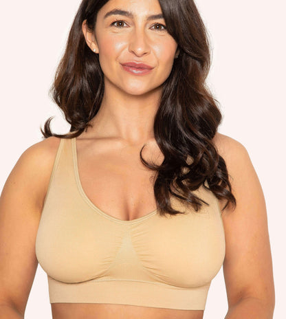 Adjustable Wire Free Shaper Bra Cups A-H + FREE Extender