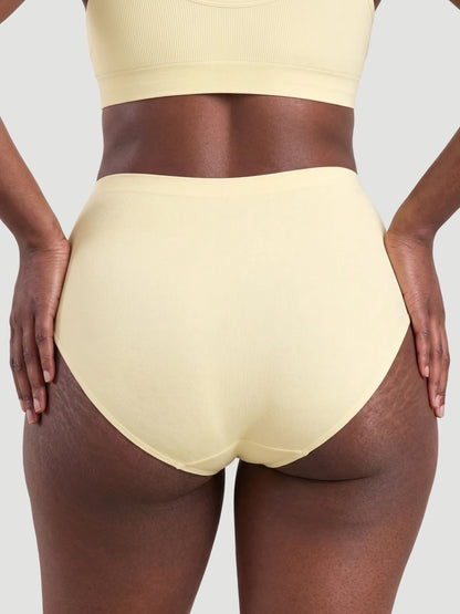 High Waist Seamless Bonded Brief Underwear