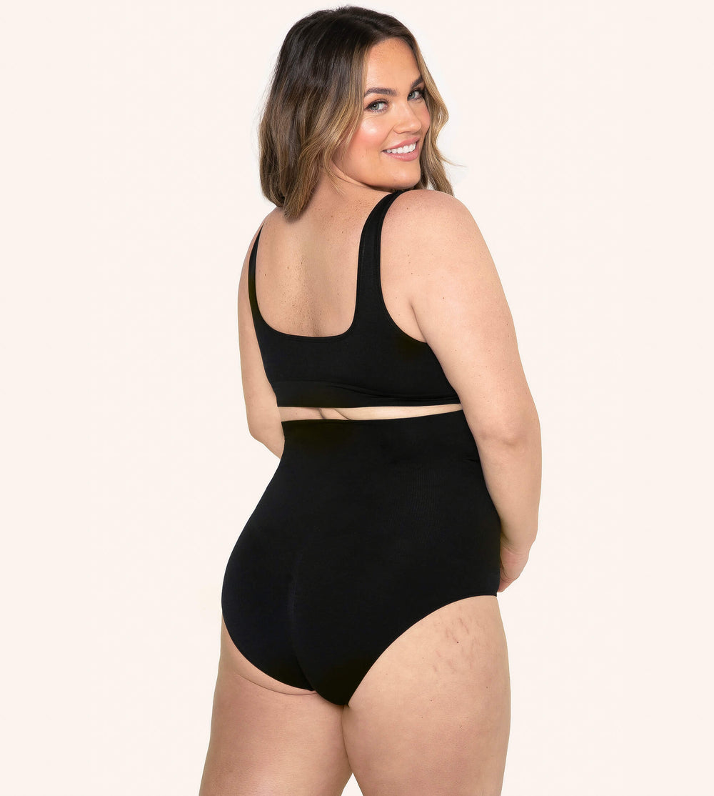 High-Waisted-Shaping-Panty-Black-Back