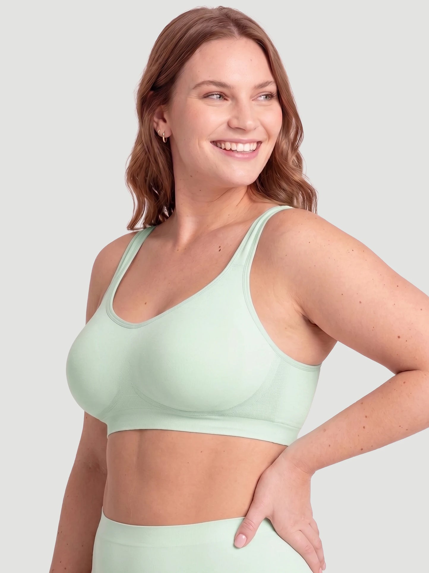 Adjustable Wire Free Shaper Bra Cups A-H + FREE Extender
