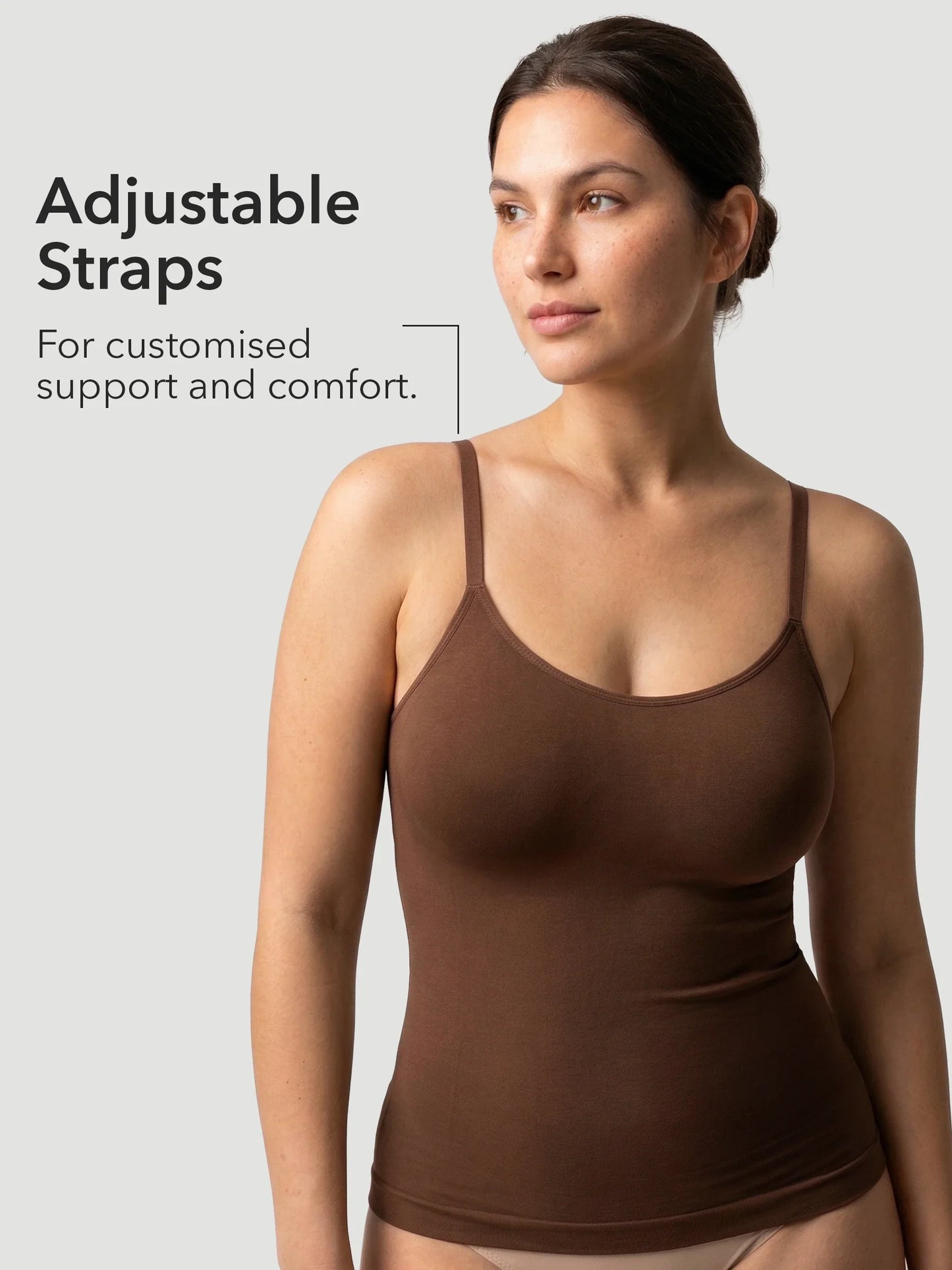 Seamless Shaping Scoop Neck Daily Cami Top