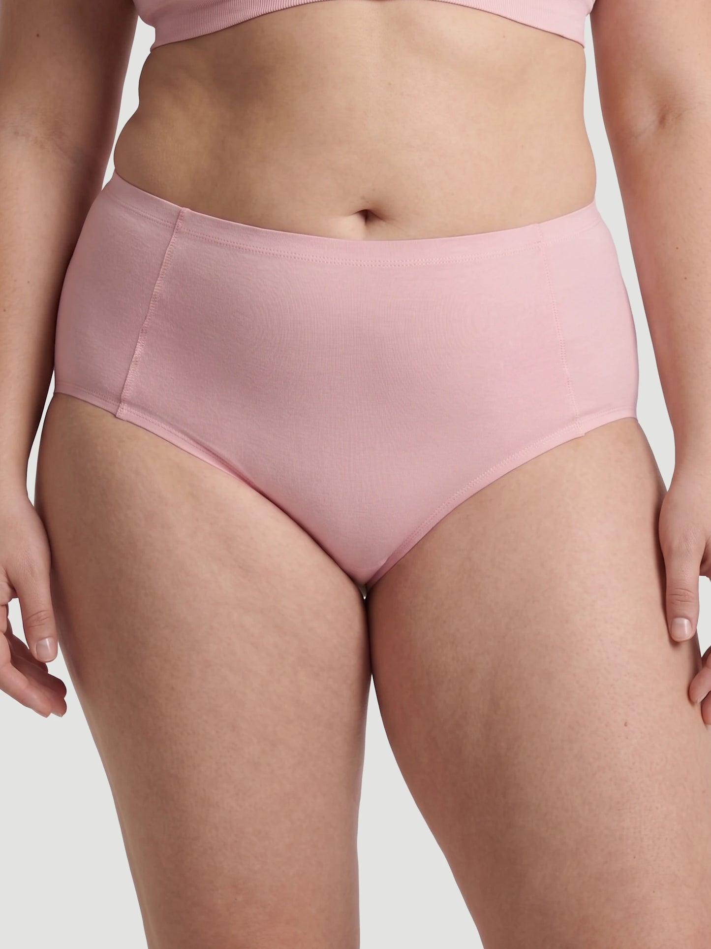 High Waist Seamless Bonded Brief Underwear