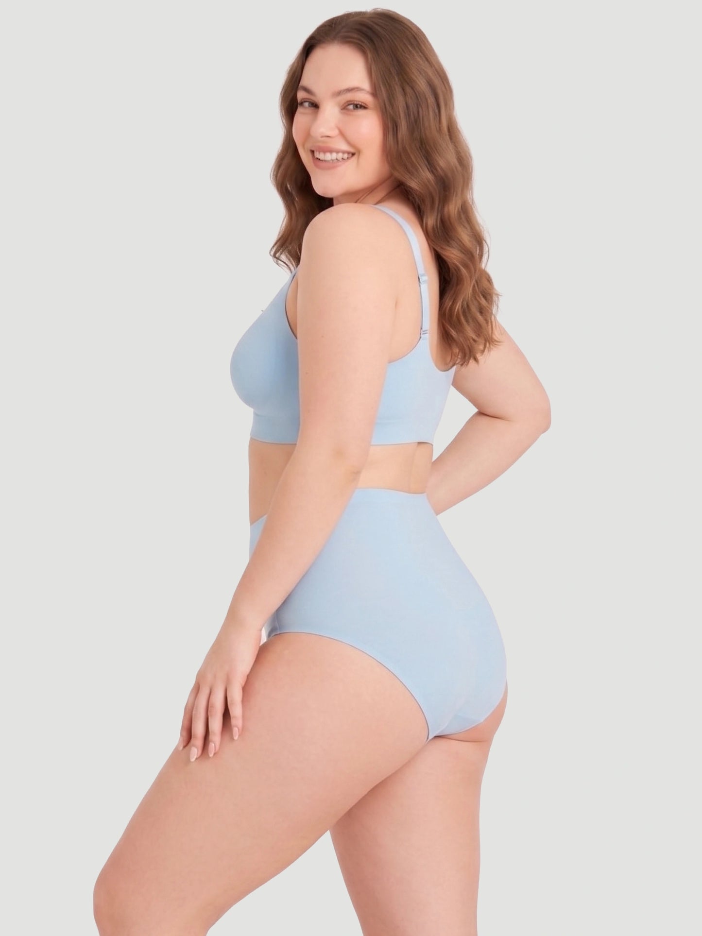 High Waist Seamless Bonded Brief Underwear