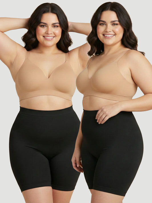 2-Pack High Waisted Shaping Shorts