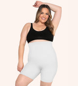 High-Waisted-Shaping-Shorts-White-Front