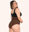 High-Waisted-Shaping-Panty-Brown-Back